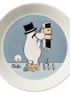 Best Moomin Arabia Muumi lautanen 19 cm Muumipappa harmaa
