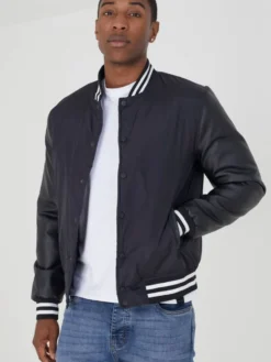 Brave Soul takki MJK-BRADYBLACK MUSTA Sale