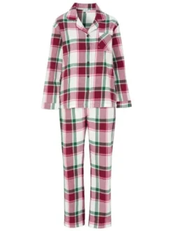 Damella pyjama 70101 896 Viini / Valkoinen Discount