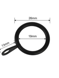 Discount Ihanin verhorenkaat Cafe 19/26 mm musta