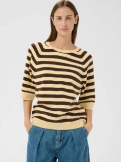 Best InWear neule Madie 900006893 Keltainen / Ruskea