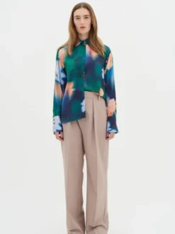 Clearance InWear pusero CieloIW Pauline Shirt Blurry Flower 302555