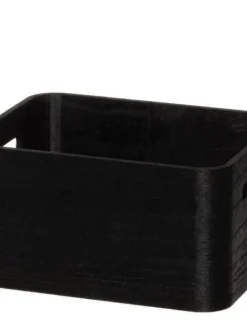 4Living puulaatikko 23x18x12 cm musta Outlet