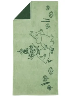 Best Moomin Arabia kylpypyyhe 70x140 cm Sydänystävät GOTS