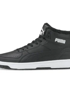 Puma miesten lenkkarit Rebound JOY Fur 375576 01 Black-White