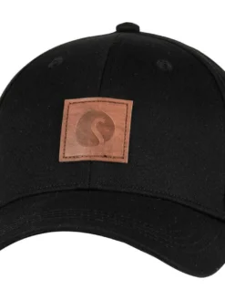 Discount Salon lakkitehdas lippis Baseball Cap Curve Fitted MUSTA