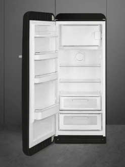Outlet Smeg retrojääkaappi FAB28LBL5 153 cm, musta, vasen