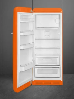 New Smeg retrojääkaappi FAB28LOR5 153 cm, oranssi, vasen