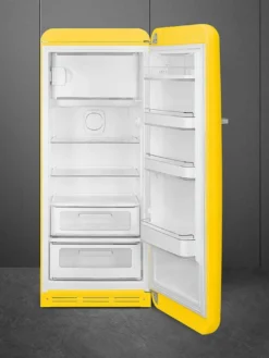 Sale Smeg retrojääkaappi FAB28RYW5 153 cm, kelt., oikea