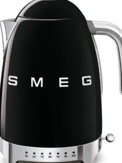 Smeg vedenkeitin KLF04BLEU lämpötilan säädöllä, musta