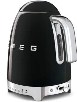 Smeg vedenkeitin KLF04BLEU lämpötilan säädöllä, musta