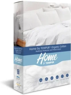Best TEMPUR 120x210x25 cm muotoonommeltu suojalakana Organic Cott