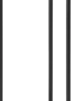 Yamazaki sivupöytä Tower pyörillä musta