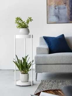 Yamazaki sivupöytä Tower pyörillä valkoinen Outlet